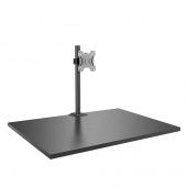 Lindy Single Display Short Bracket with Pole and Desk Clamp