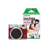 Fujifilm Instax Mini 90 Instant Camera, Case & Album Bundle (30 Shots) - Red