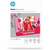 HP Matte Photo Paper, 180 g/m2, 10 x 15 cm (101 x 152 mm), 25 sheets