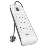 Belkin BSV604AF2M surge protector White 6 AC outlet(s) 2 m