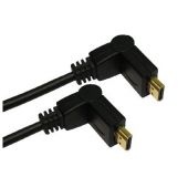 Cables Direct Swivel HDMI High Speed w/ Ethernet, 1.8m HDMI cable HDMI Type A (Standard) Black