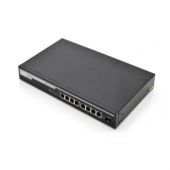 Digitus DN-95341 network switch Unmanaged Gigabit Ethernet (10/100/1000) Black 1U Power over Etherne