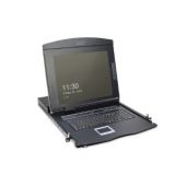 Digitus Modular console with 17" TFT (43,2cm), 16-port. Cat.5 KVM & Touchpad, swiss keyboard