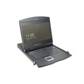 Digitus Modular console with 19" TFT (48,3cm), 1-port KVM & Touchpad, swiss keyboard