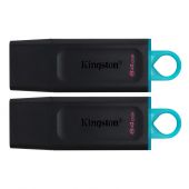 Kingston Technology DataTraveler ® Exodia (Black + Teal) 2 Pieces - USB 3.2 Flash Drive