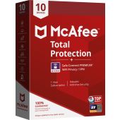 McAfee Total Protection Antivirus security 10 license(s) 1 year(s)