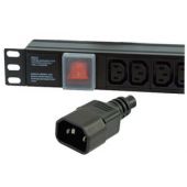 Dynamode PDU-6WS-H-IEC-IEC power distribution unit (PDU) 6 AC outlet(s) Black