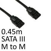 Cables Direct SATA 3.0 45cm SATA cable 0.45 m SATA 7-pin Black