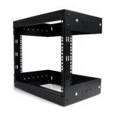 StarTech.com 8U Open Frame Wall Mount Equipment Rack - Adjustable Depth