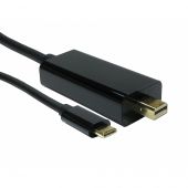 Cables Direct USB C to MDP 4K @ 60HZ 1 m USB Type-C Mini DisplayPort Black