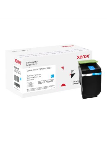 Xerox 006R04491 Toner-kit cyan, 3.5K pages (replaces Lexmark 71B0H20 71B2HC0) for Lexmark CS 417/517