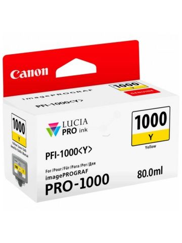 Canon 0549C001 (PFI-1000 Y) Ink cartridge yellow, 3.37K pages, 80ml