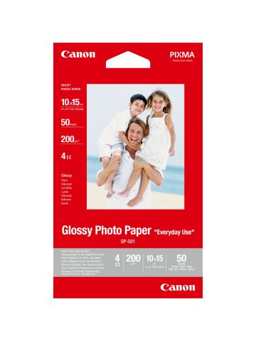 Canon GP-501 Glossy Photo Paper 4x6" - 50 Sheets