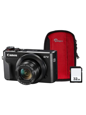 Canon PowerShot G7X MK II Camera inc Case and 32GB SD Card