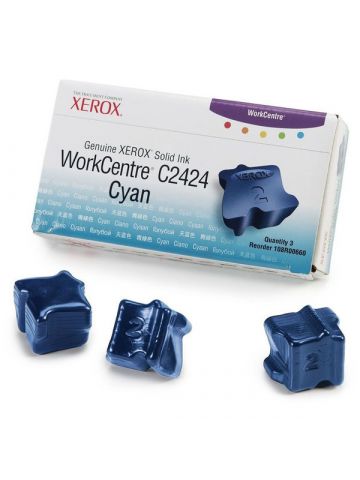 Xerox 108R00660 Dry ink in color-stix cyan, 3x3.4K pages Pack=3 for Xerox WC 2424