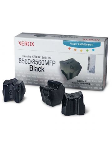 Xerox 108R00726 Dry ink in color-stix black, 3x3.4K pages Pack=3 for Xerox Phaser 8560