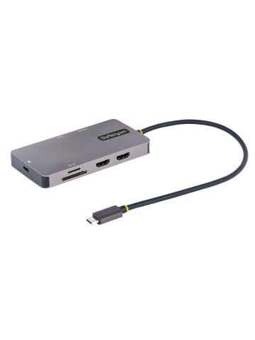 Startech.Com Usb C Multiport Adapter Dual Hdmi Video 4k 60hz Usb-A Hub 100w Power