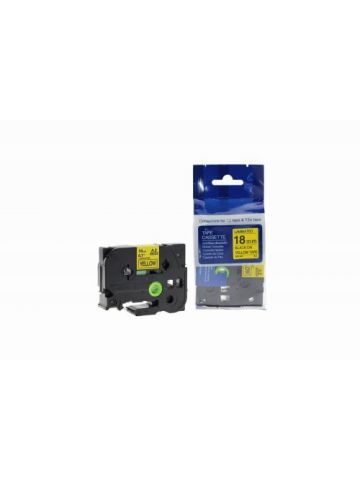 CTS Compatible Brother P Touch TZe-641 Black on Yellow also for TZ-641 Label Cassette