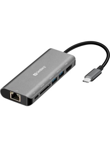 Sandberg USB-C Dock HDMI+LAN+SD+USB100W