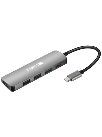 Sandberg USB-C Dock HDMI+3xUSB+PD 100W