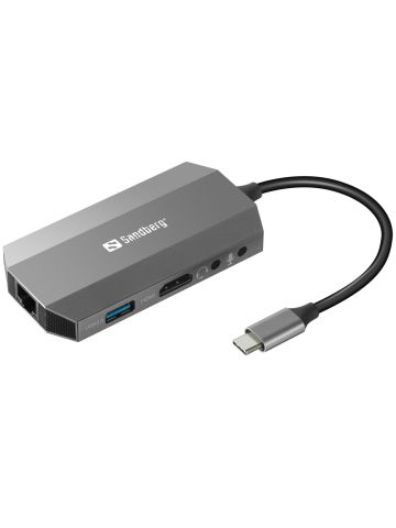 Sandberg USB-C 6in1 Travel Dock