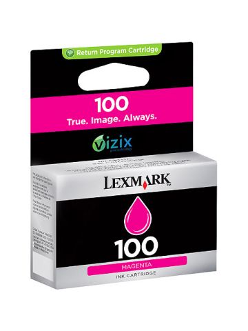 Lexmark 14N1070E/100XL Ink cartridge magenta high-capacity return program, 600 pages ISO/IEC 24711 for Lexmark Prestige Pro/Prospect Pro