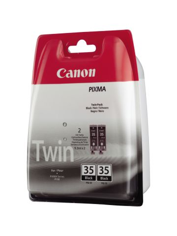Canon 1509B012/PGI-35BK Ink cartridge black twin pack, 2x191 pages 9,3ml Pack=2 for Canon Pixma IP 100