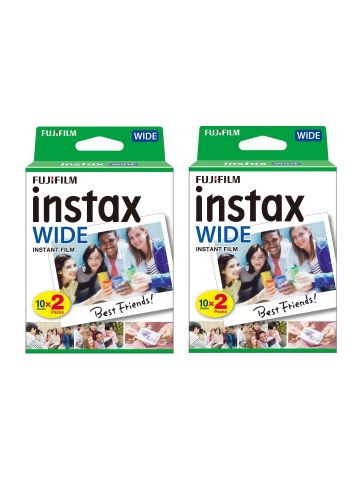 Fujifilm Instax Wide Picture Format Instant Photo Film - White, 40 Shot Pack