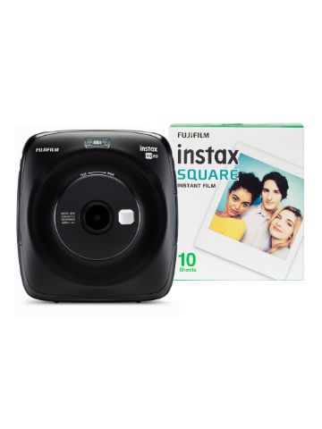 Fujifilm Instax Square SQ20 Hybrid Instant Camera (10 Shots) - Matte Black