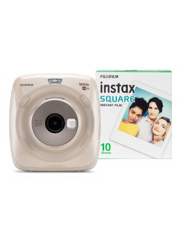 Fujifilm Instax Square SQ20 Hybrid Instant Camera (10 Shots) - Beige