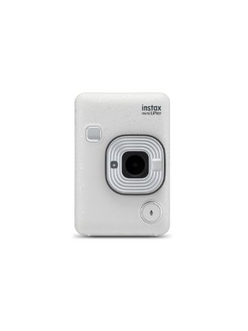 Fujifilm Instax Mini LiPlay Hybrid Instant Camera - Stone White