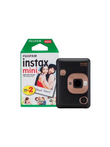Fujifilm Instax Mini LiPlay Hybrid Instant Camera (20 Shots) - Elegant Black