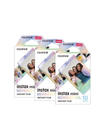 Fujifilm Instax Mini Mermaid Tail Photo Film - 30 Shot Pack