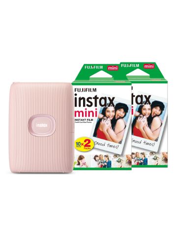 Fujifilm Instax Mini Link 2 Wireless Photo Printer with 40 Shot Pack - Soft Pink