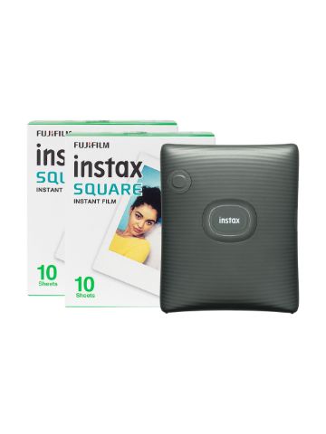 Fujifilm Instax Square Link Wireless Smartphone Photo Printer with 20 Shot Pack - Green