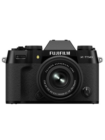 Fujifilm X-T50 Mirrorless Digital Camera with XC15-45mm PZ Lens - Black