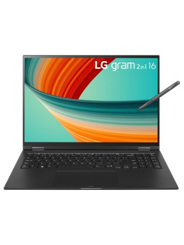 LG Gram 16T90R-K.AA78A1 laptop Hybrid (2-in-1) 40.6 cm (16") Touchscreen WQXGA Intel® Core™ i7 i7-1360P 16 GB LPDDR5-SDRAM 1 TB SSD Wi-Fi 6E (802.11ax) Windows 11 Home Black