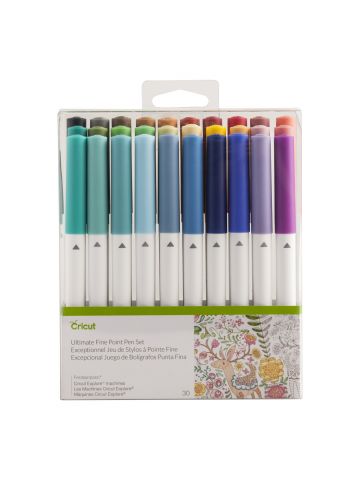 Cricut 2004060 felt pen Fine Black, Blue, Green, Magenta, Red, Turquoise, Yellow 30 pc(s)