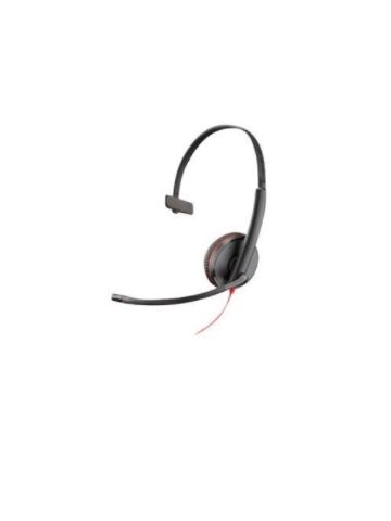 POLY Blackwire 3215 Headset Wired Head-band Office/Call center USB Type-A Black, Red