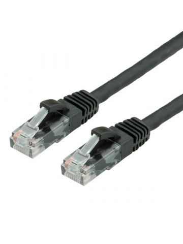 Value UTP Cable Cat.6, halogen-free, black, 2m