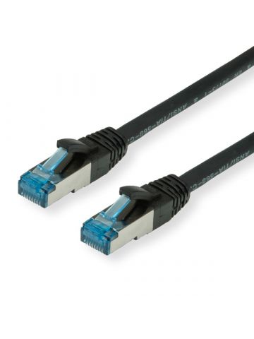 Value 0.5m S/FTP Cat.6a networking cable Black Cat6a S/FTP (S-STP)