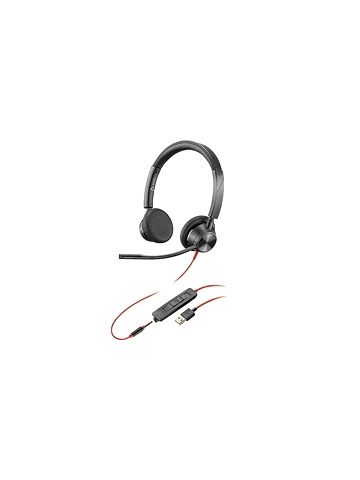 POLY Blackwire 3320 Headset Wired Head-band Office/Call center USB Type-C Black