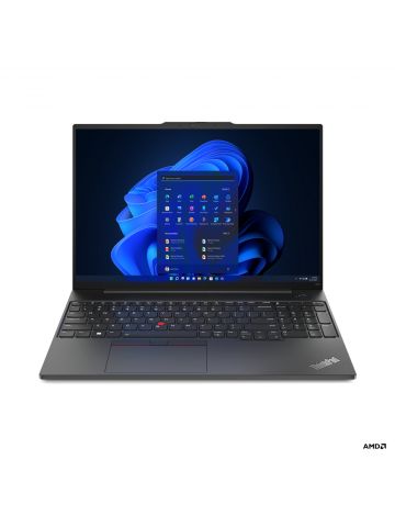 Lenovo ThinkPad E16 AMD Ryzen™ 7 7730U Laptop 40.6 cm (16") WUXGA 16 GB DDR4-SDRAM 512 GB SSD Wi-Fi 6 (802.11ax) Windows 11 Pro Black