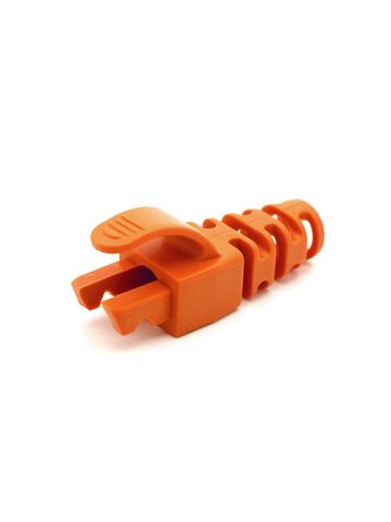 Cablenet RJ45 Snagless Strain Relief Flush Boot Orange 6.5mm