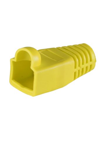 Cablenet RJ45 Cat6a Boot Yellow 6.5mm