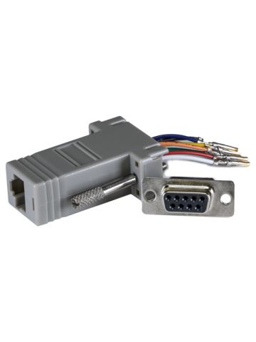 Cablenet RJ45-D9 Female Modular Adaptor Grey