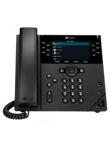 Poly 450 Skype For Business IP Phone Black 12 Lines Lcd 2200-48840-019