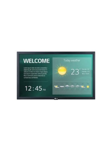 LG 22SM3G-B signage display Digital signage flat panel 54.6 cm (21.5") IPS Full HD Black Built-in pr