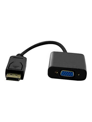 Cablenet 15cm DisplayPort Male 1.2 - VGA 1080p 60Hz Black Cable Adaptor