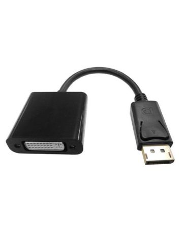 Cablenet 15cm DisplayPort Male 1.2 - DVI 1080p 60Hz Black Adaptor